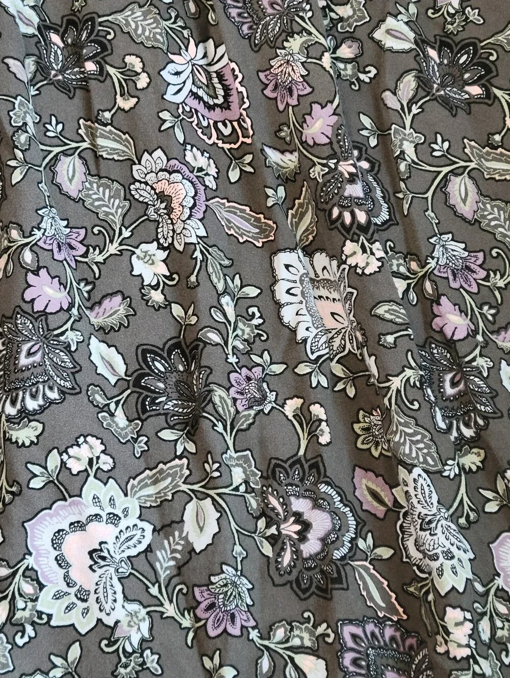 Torrid Gray Tea Length Challis Front Tiered A-line Dress Plus Size 2 2x - Picture 7 of 10